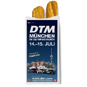PUBLIPAN ALEMANIA publicita la DTM con la distribución de 120.000 bolsas